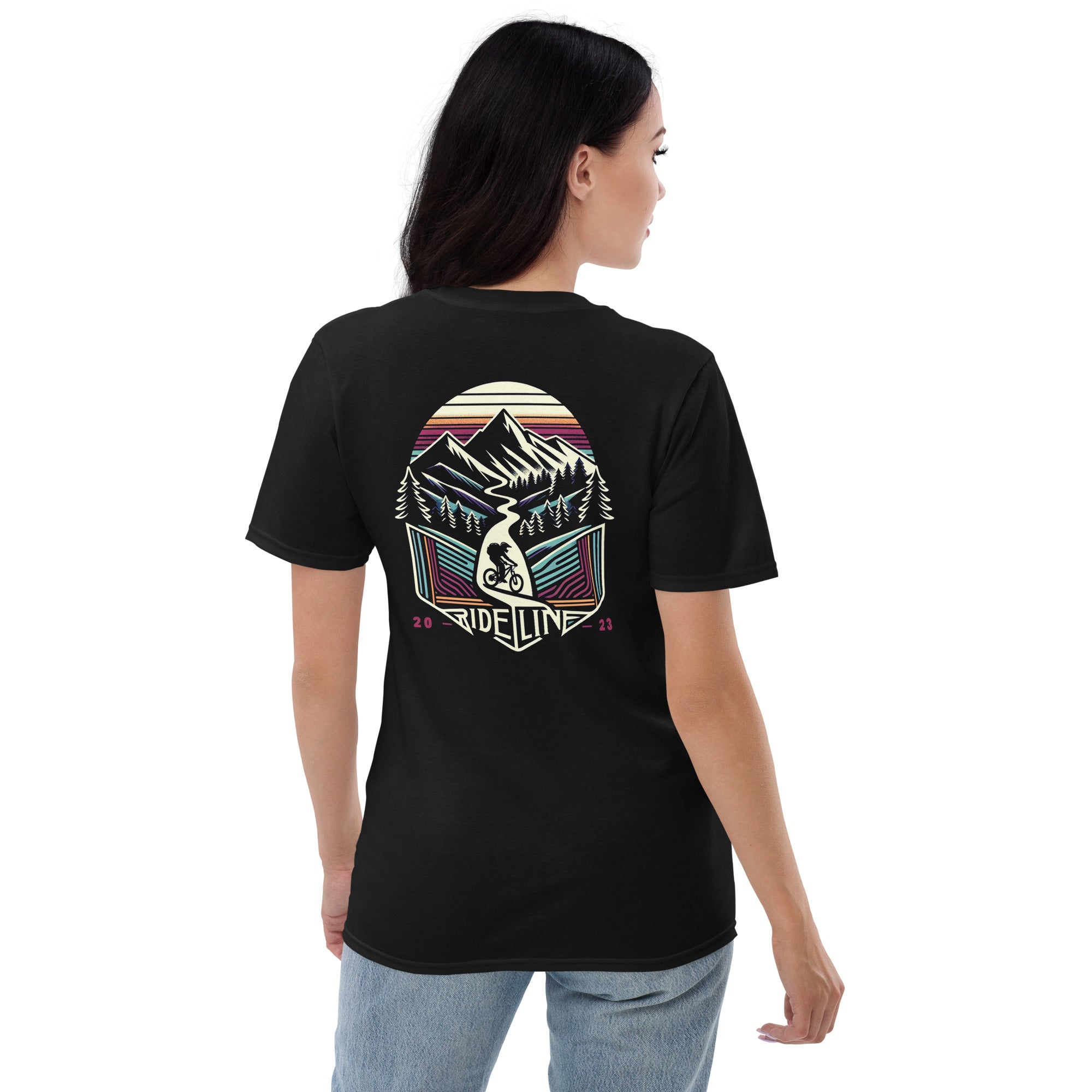 Geo-Mountain Biker 2023 Tee: Artistic Summit Series